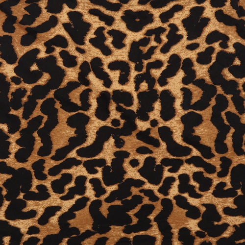 George Womens Brown Animal Print Cotton Basic T-Shirt Size 20 Crew Neck