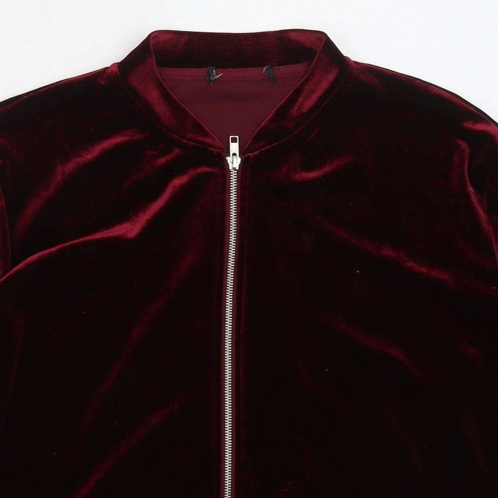 Atmosphere Womens Red  Polyester Full Zip Sweatshirt Size 14  Zip