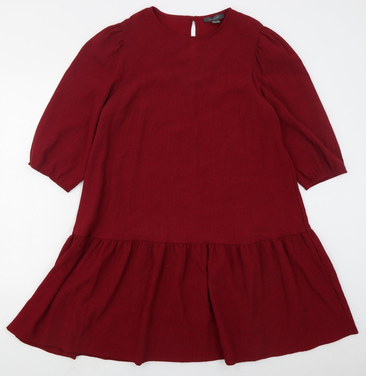Primark Womens Red  Polyester A-Line  Size 12  Round Neck Pullover