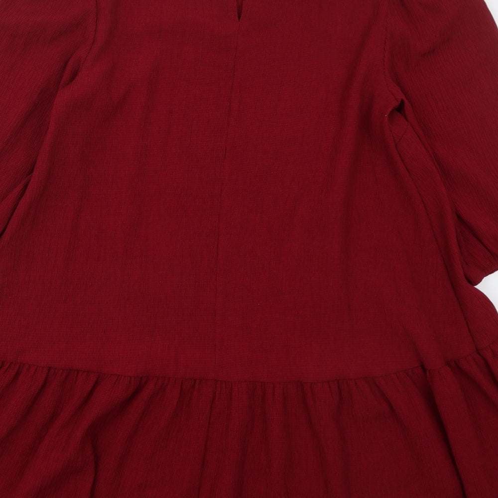 Primark Womens Red  Polyester A-Line  Size 12  Round Neck Pullover