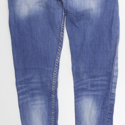 Denim Co Womens Blue  Cotton Skinny Jeans Size 8 L29 in Regular Button