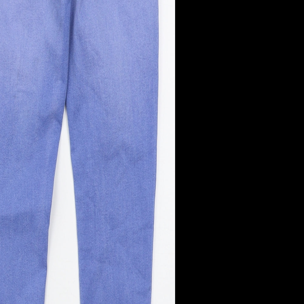 Denim Co Womens Blue  Cotton Skinny Jeans Size 16 L25 in Regular Button