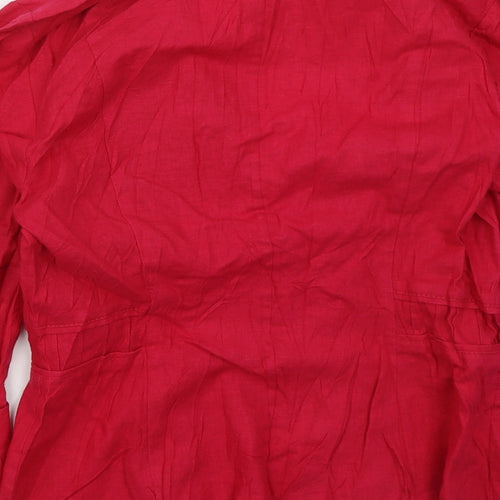 Marks and Spencer Womens Pink   Jacket  Size 10  Hook & Eye