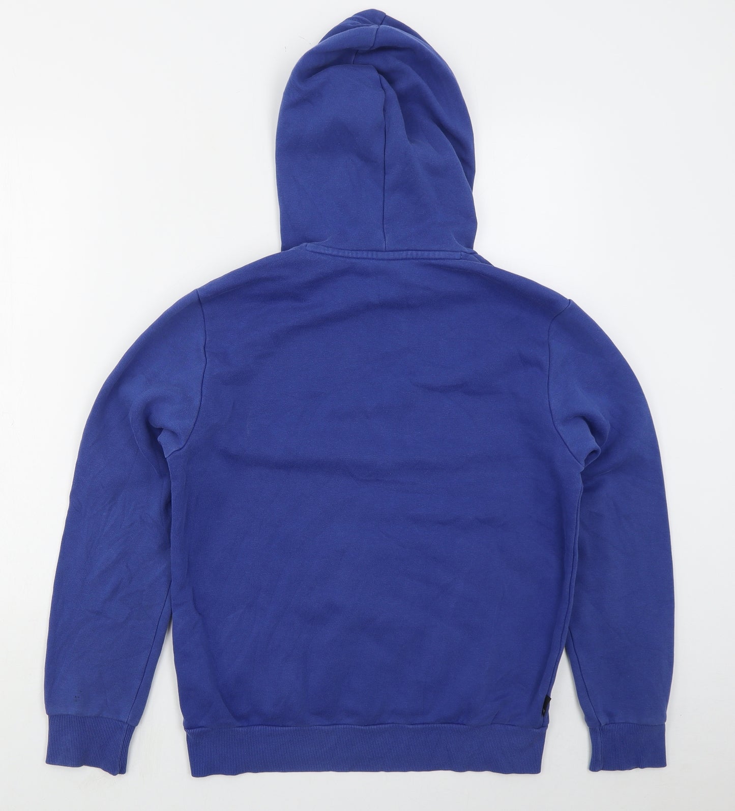 PUMA Mens Blue  Cotton Pullover Hoodie Size S