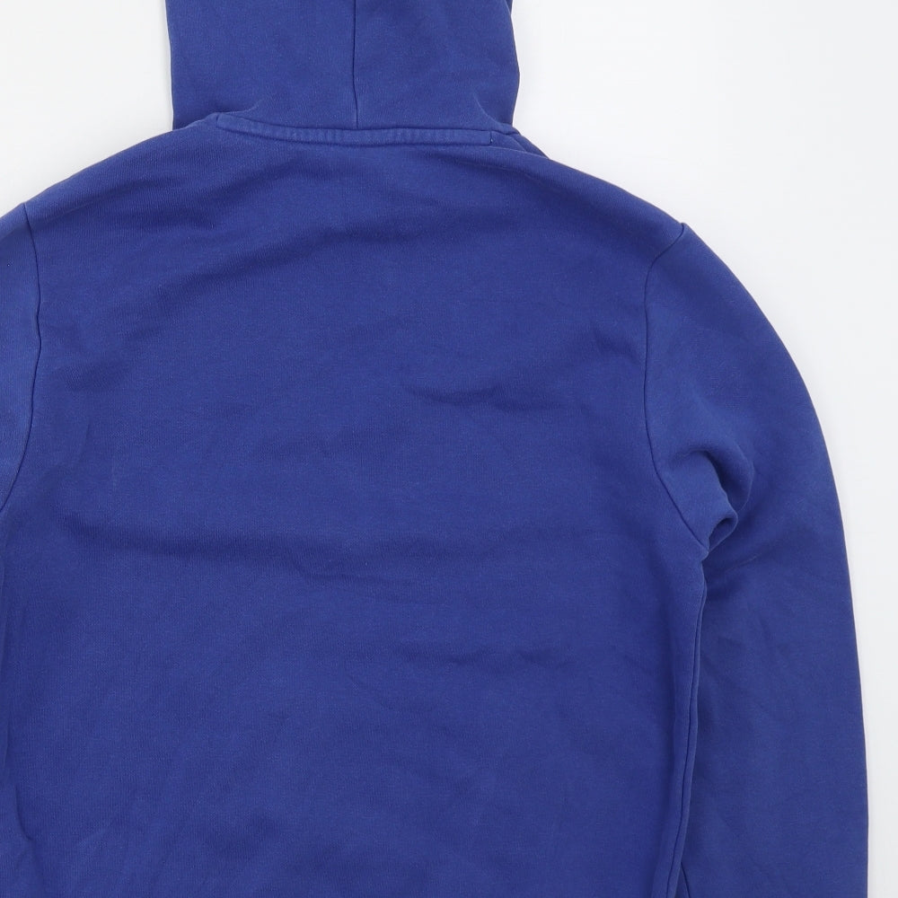 PUMA Mens Blue  Cotton Pullover Hoodie Size S