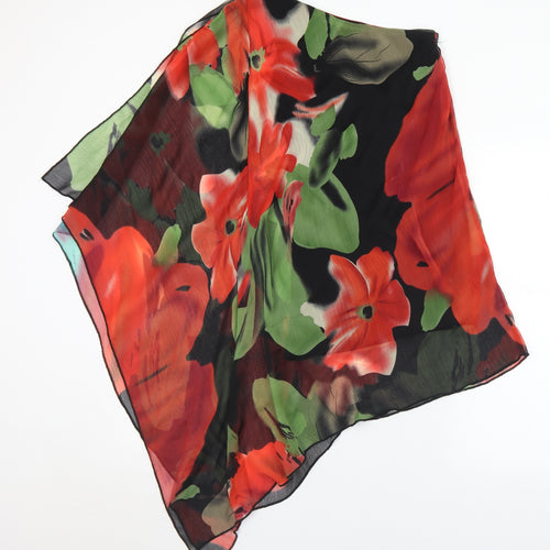 AX Womens Multicoloured Floral Polyester Basic Blouse Size 8 One Shoulder