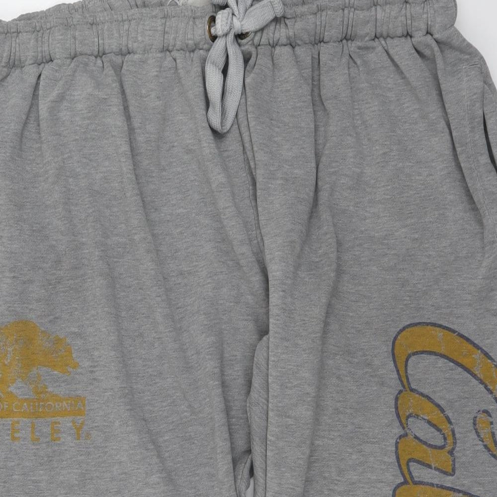 AMERICAN FRESHMAN Mens Grey  Polyester Jogger Trousers Size 2XL L27 in Regular Drawstring - California