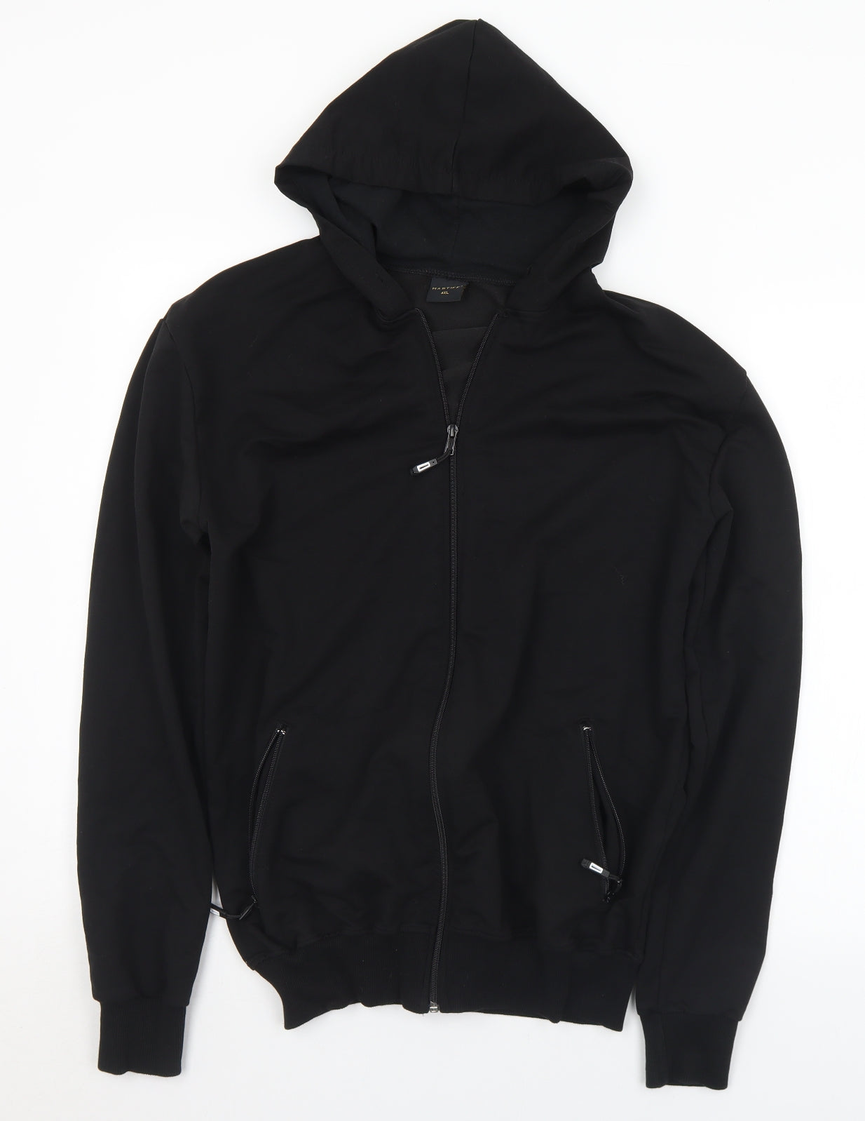 Mastiff Womens Black  Cotton Full Zip Hoodie Size 4XL  Zip