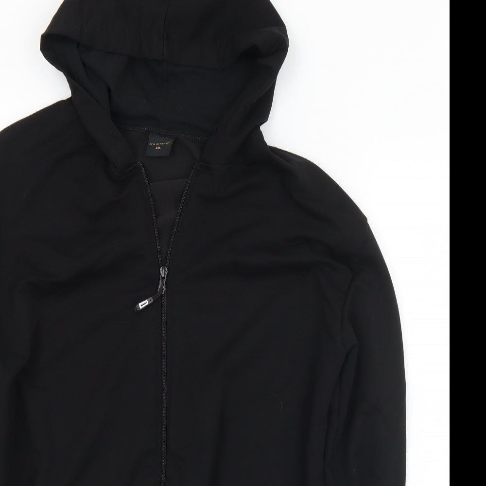 Mastiff Womens Black  Cotton Full Zip Hoodie Size 4XL  Zip