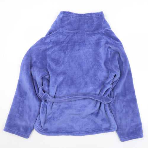 Marks and Spencer Womens Purple Solid Polyester Top Robe Size 16  Tie - 16/18