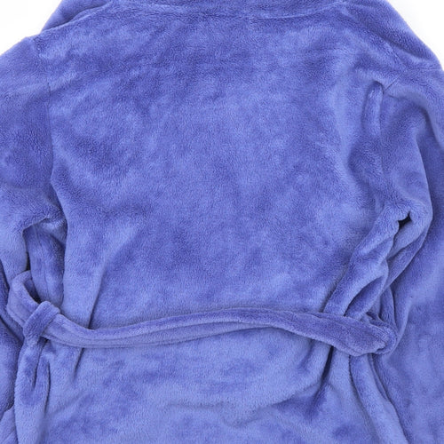 Marks and Spencer Womens Purple Solid Polyester Top Robe Size 16  Tie - 16/18