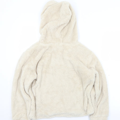 Apparel Womens Beige  Polyester Pullover Hoodie Size XS   - Lounge
