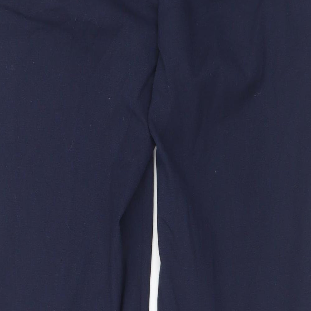 Zara Mens Blue  Polyester Trousers  Size L L29 in Regular Button