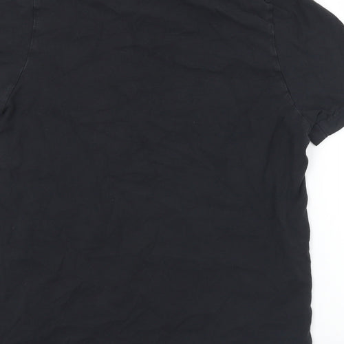 adidas Mens Black Camouflage Polyester  T-Shirt Size S Crew Neck  - Adidas