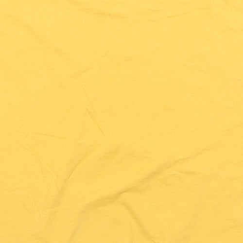 New Look Girls Yellow  Cotton Basic T-Shirt Size 14-15 Years Crew Neck  - Bronx
