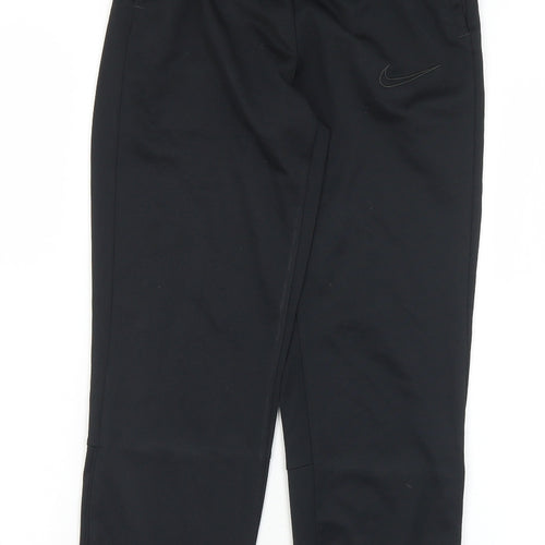 Nike Boys Black  Polyester Jogger Trousers Size 11-12 Years  Regular Drawstring