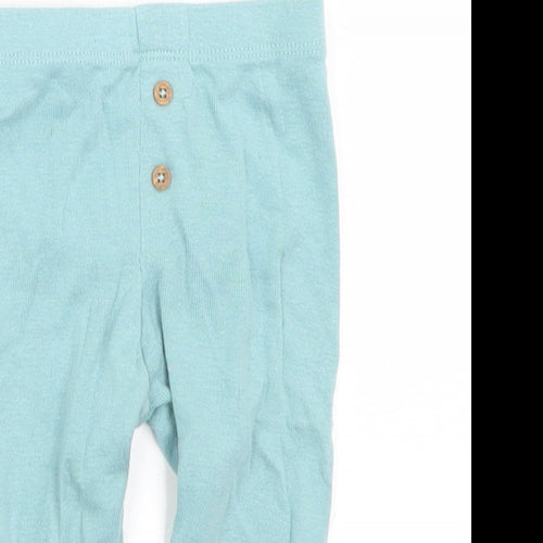 Marks and Spencer Baby Blue  Cotton Jogger Leggings Size 3-6 Months