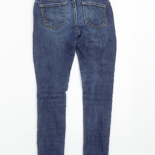 Gap Girls Blue  Cotton Straight Jeans Size 7 Years  Slim