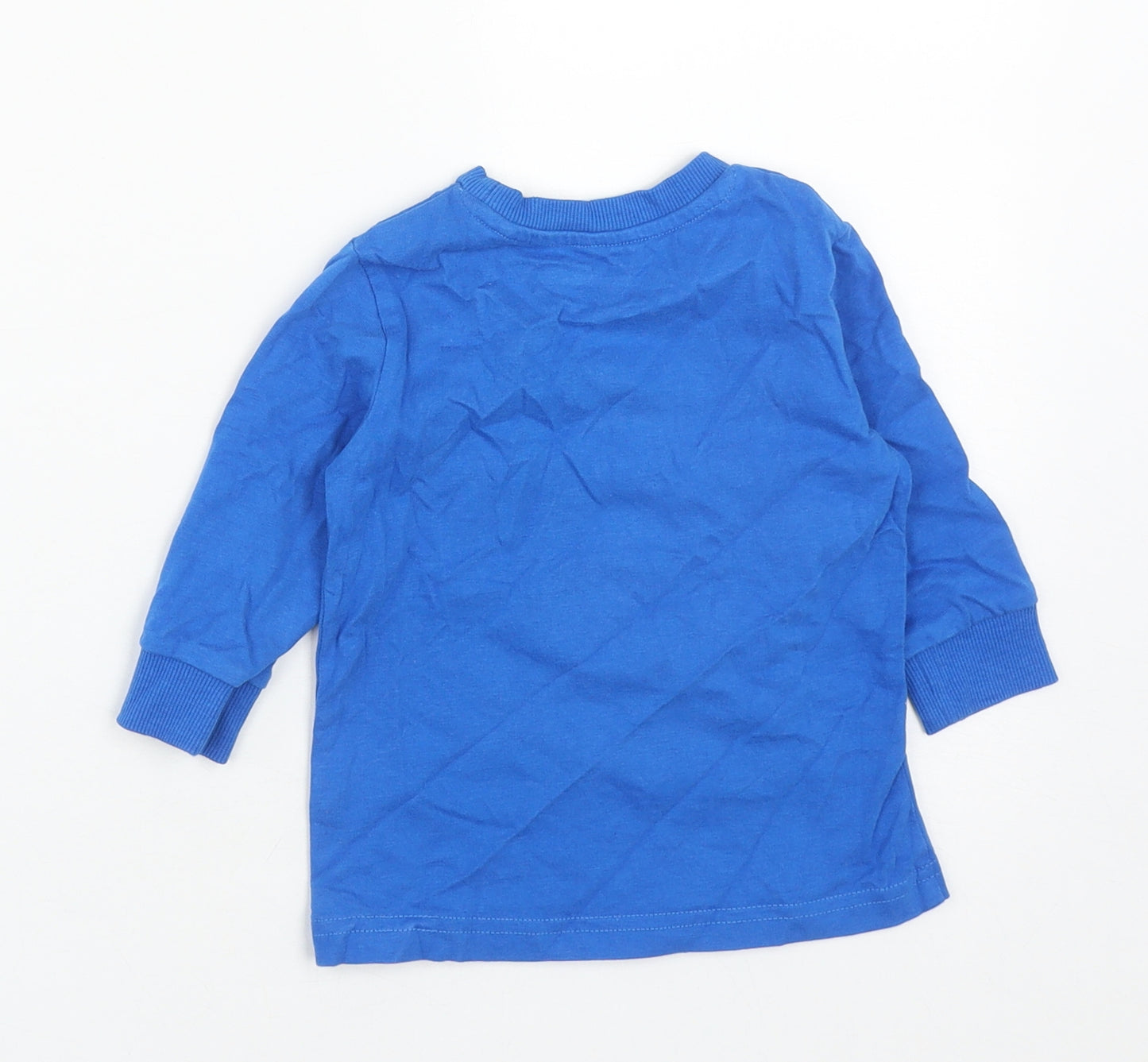 NEXT Baby Blue  Cotton Pullover Jumper Size 6-9 Months   - Christmas Jumper