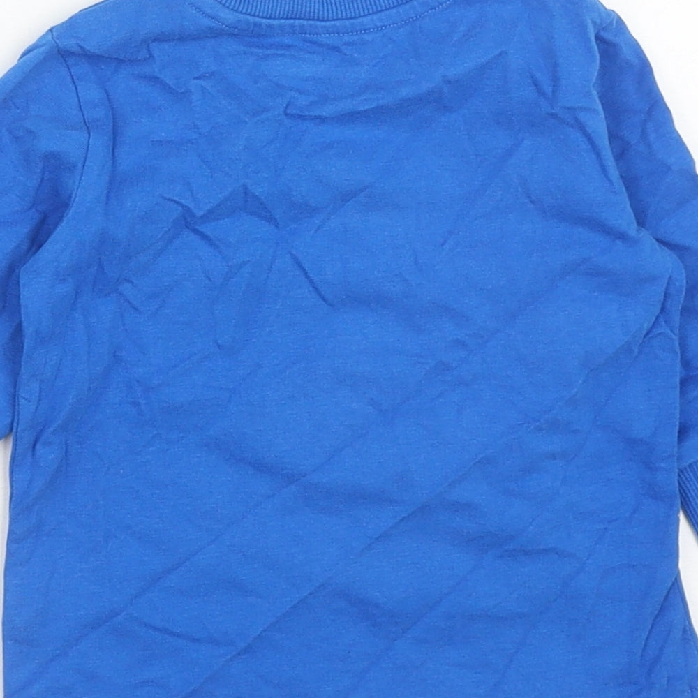 NEXT Baby Blue  Cotton Pullover Jumper Size 6-9 Months   - Christmas Jumper