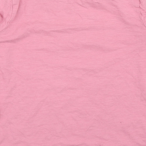 Matalan Girls Pink  Cotton Basic T-Shirt Size 9 Years Round Neck  - Forever Friends