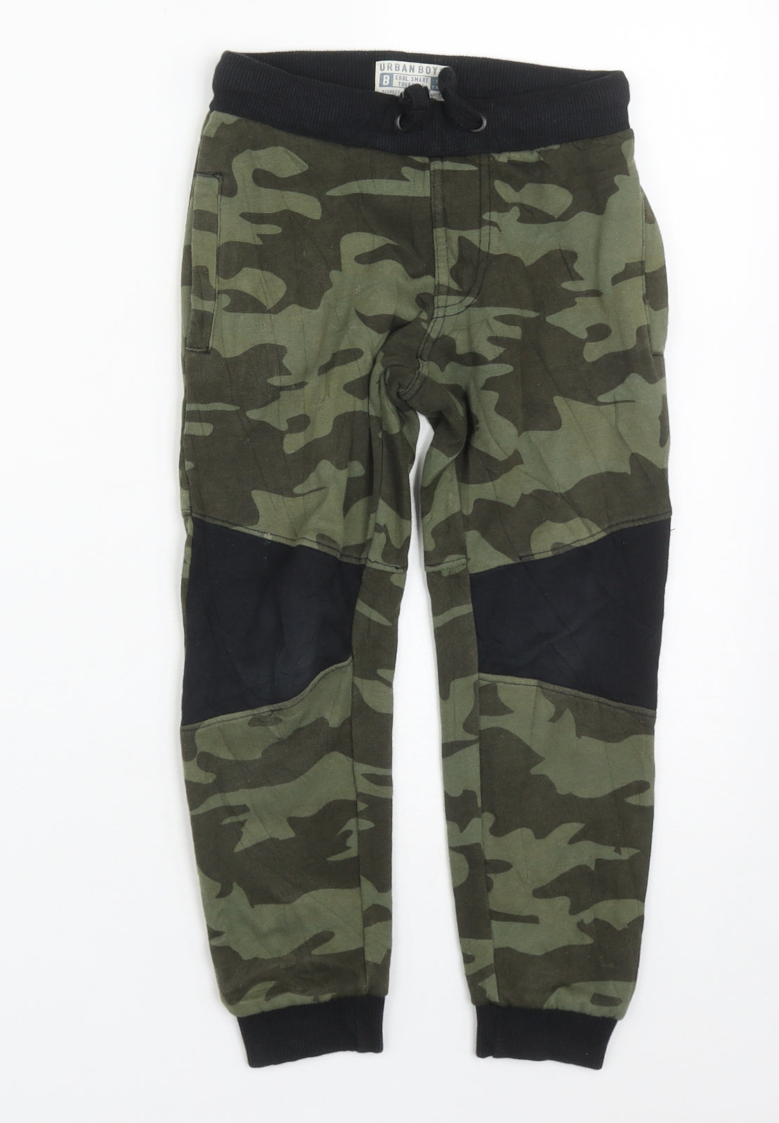 Matalan Boys Multicoloured Camouflage Cotton Jogger Trousers Size 5 Years  Regular Drawstring
