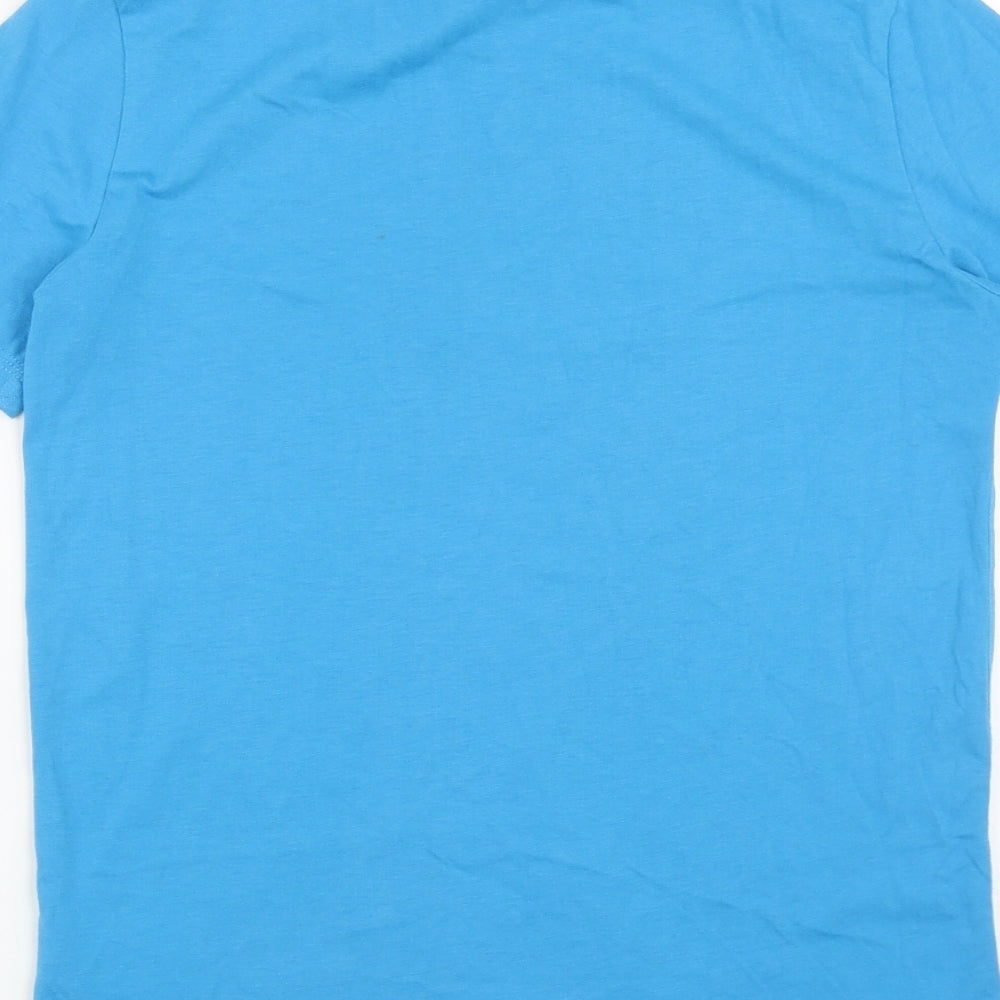 Canterbury Boys Blue  Cotton Basic T-Shirt Size 12 Years Round Neck