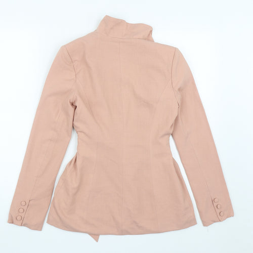Missguided Womens Pink   Jacket  Size 4  Tie