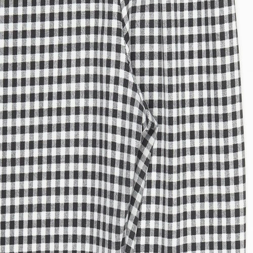 PRETTYLITTLETHING Womens Multicoloured Check Polyester Trousers  Size 12 L27 in Regular