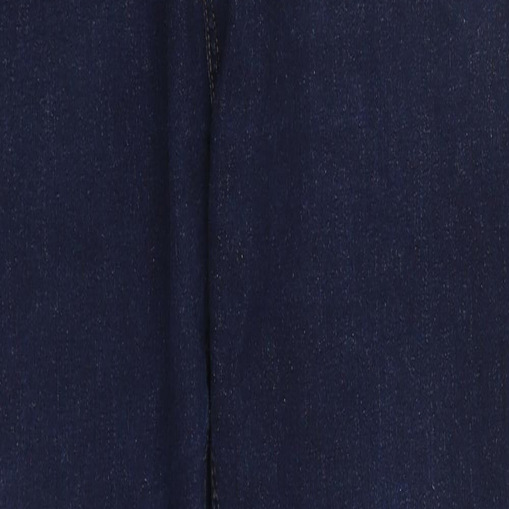 NEXT Mens Blue  Cotton Straight Jeans Size 30 in L31 in Slim Zip