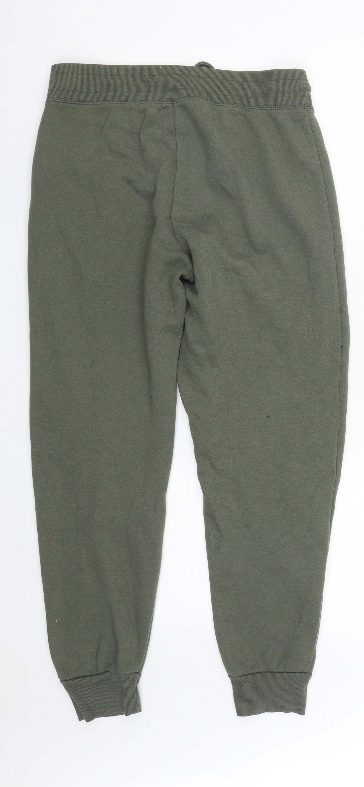 Primark Womens Green  Polyester Jogger Trousers Size M L27 in Regular Drawstring
