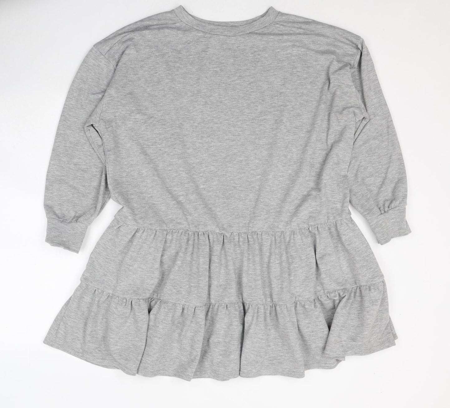 Cameo Rose Womens Grey  Polyester Tunic Blouse Size M Round Neck