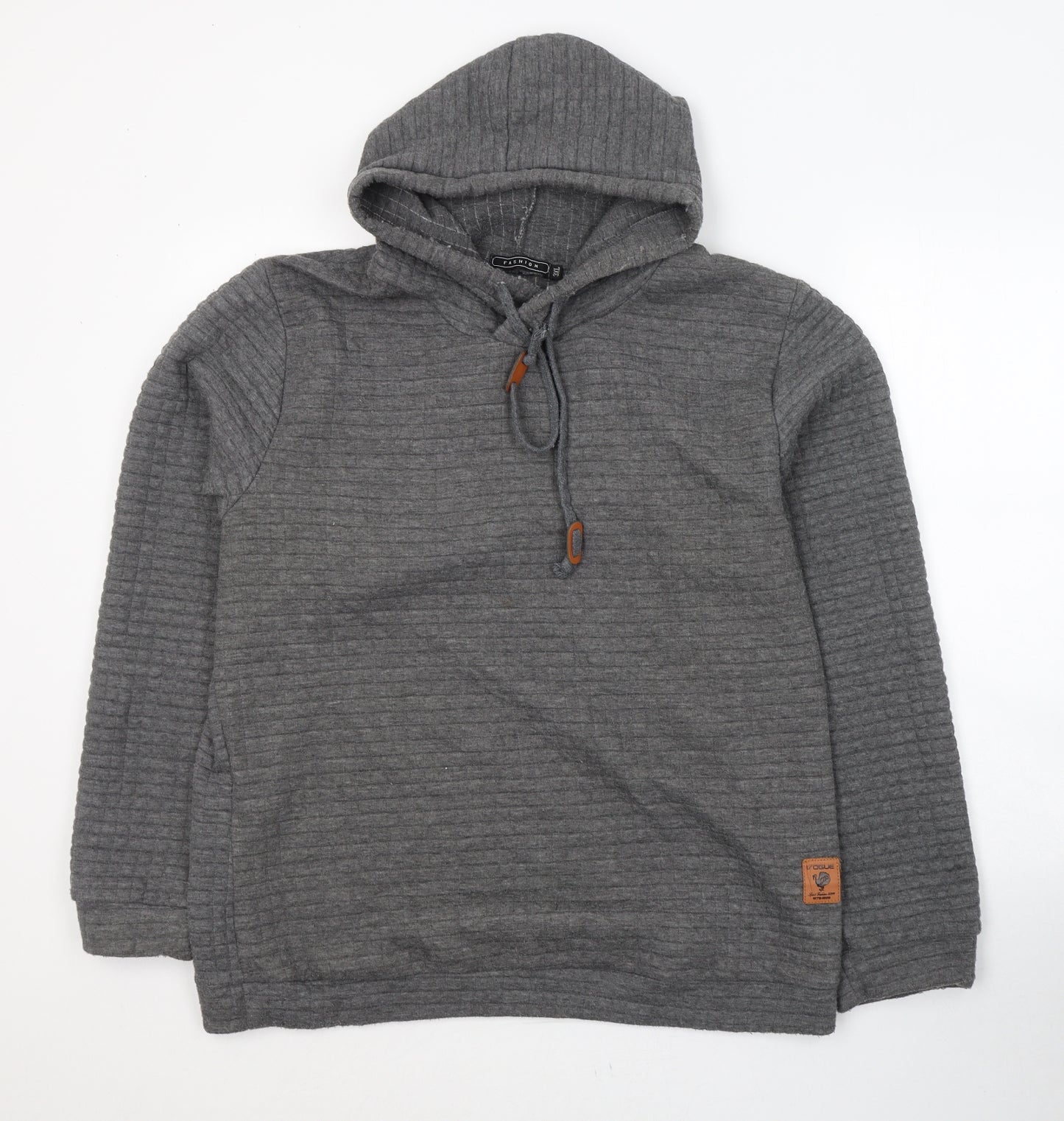 Fashion Womens Grey  Polyester Pullover Hoodie Size 3XL  Pullover