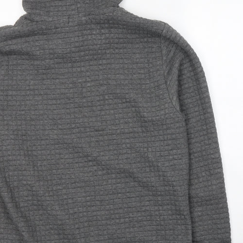Fashion Womens Grey  Polyester Pullover Hoodie Size 3XL  Pullover