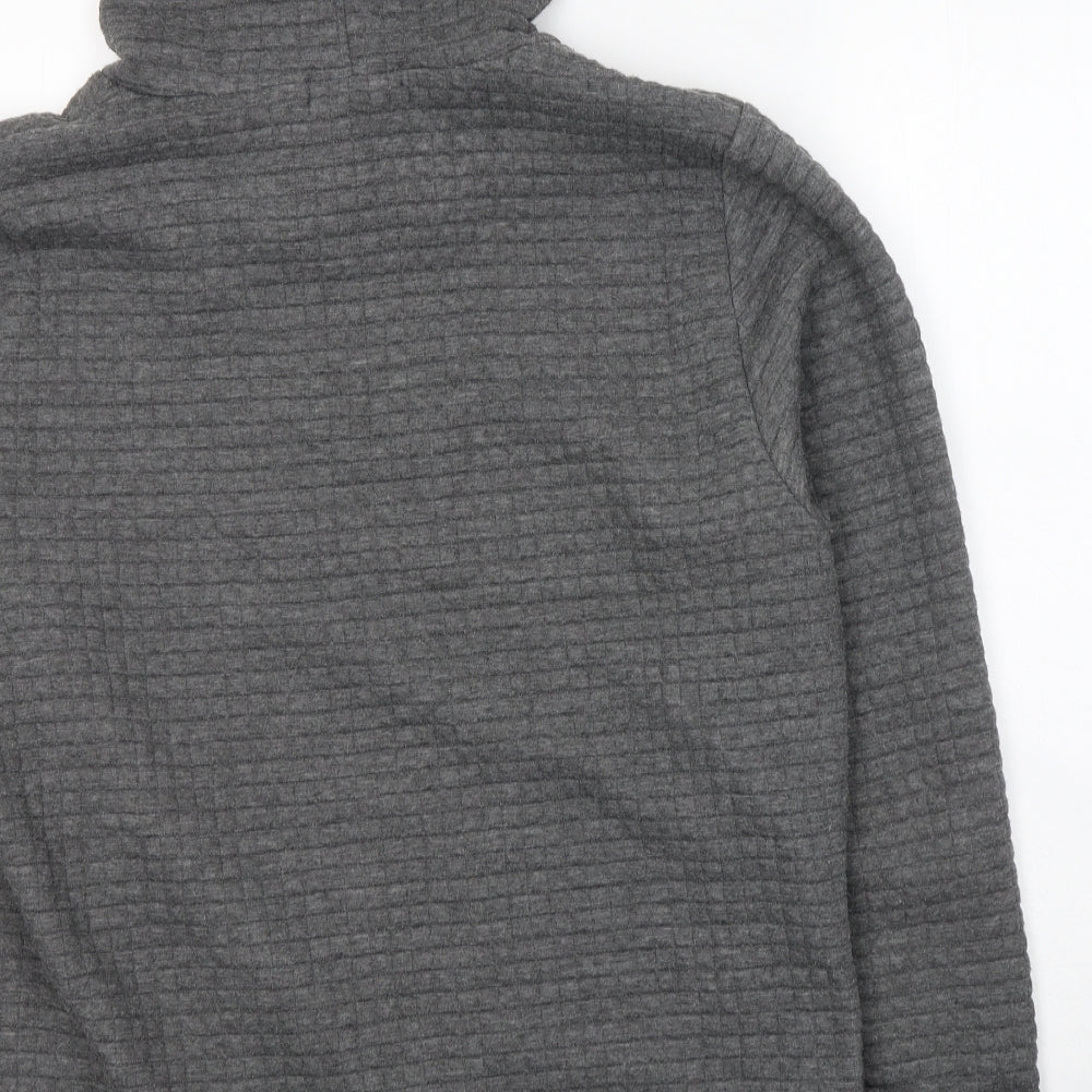 Fashion Womens Grey  Polyester Pullover Hoodie Size 3XL  Pullover