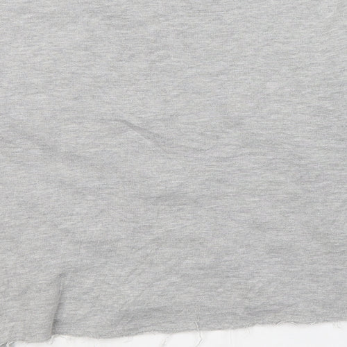 River Island Girls Grey  Cotton Pullover Sweatshirt Size 9-10 Years  Pullover