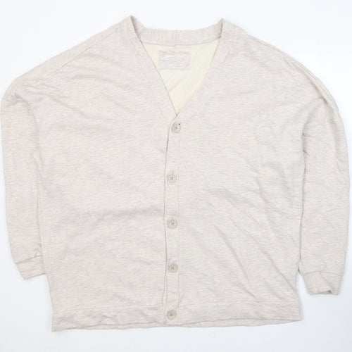 ASOS Mens Beige V-Neck  Cotton Cardigan Jumper Size S