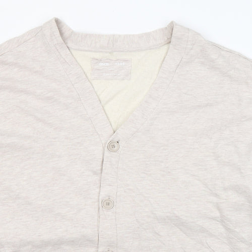 ASOS Mens Beige V-Neck  Cotton Cardigan Jumper Size S