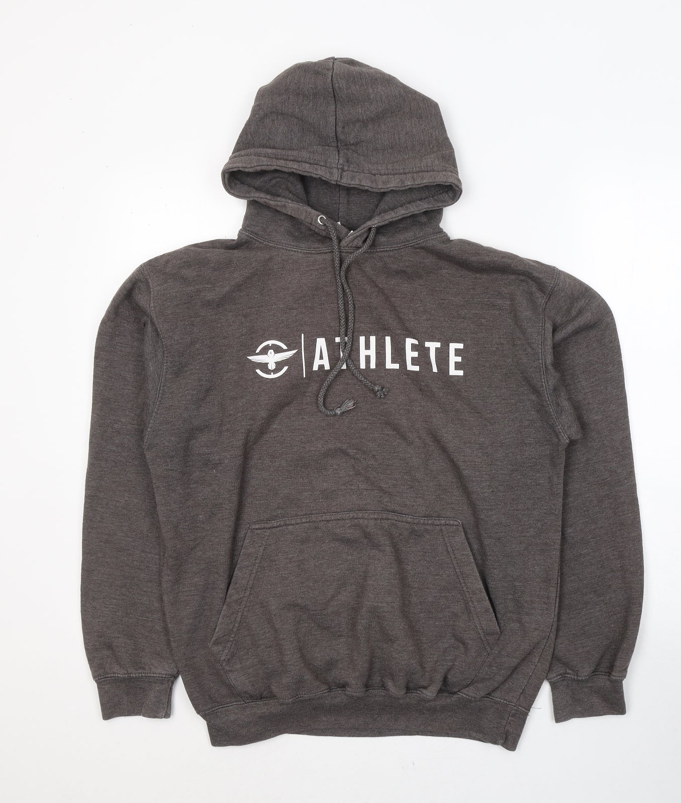 JustHoods Mens Brown  Cotton Pullover Hoodie Size M   - Athlete