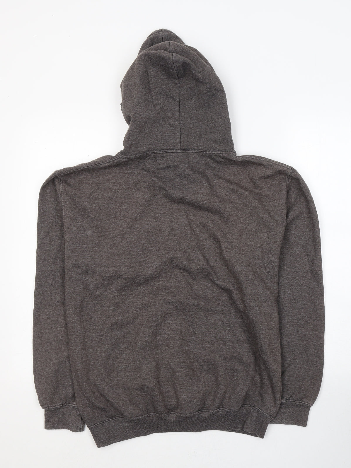 JustHoods Mens Brown  Cotton Pullover Hoodie Size M   - Athlete
