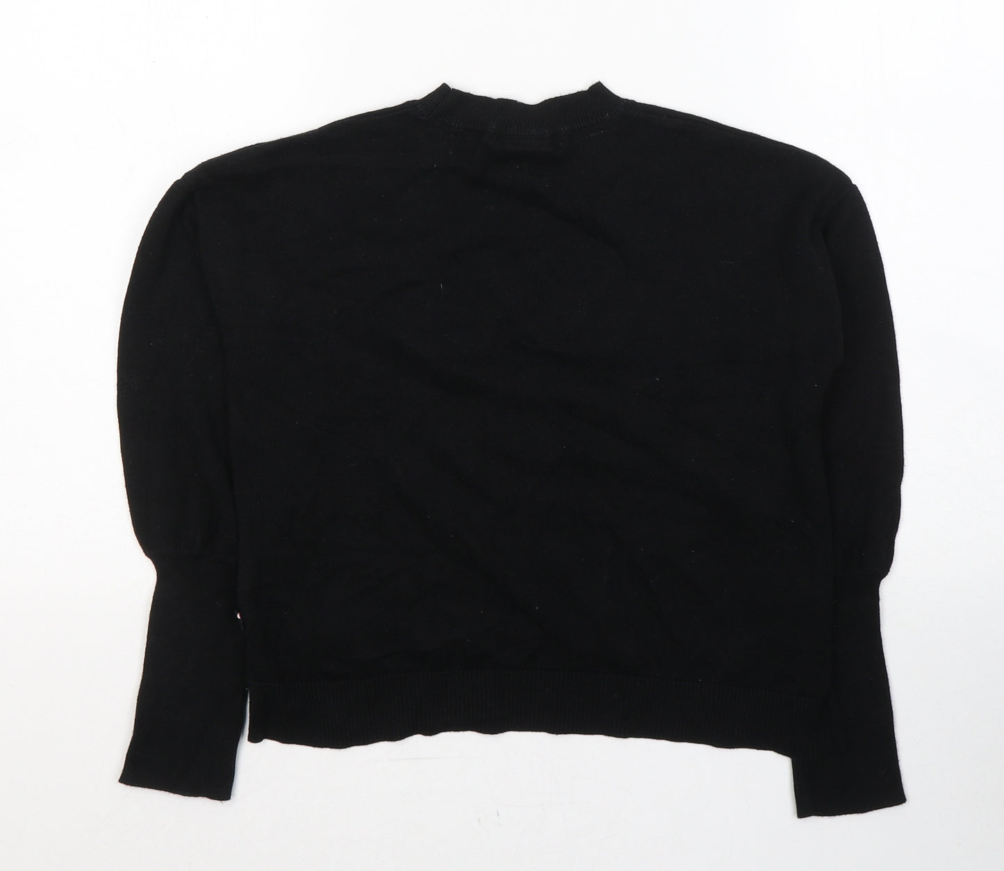George Girls Black Round Neck  Cotton Pullover Jumper Size 9-10 Years  Pullover - Minnie mouse