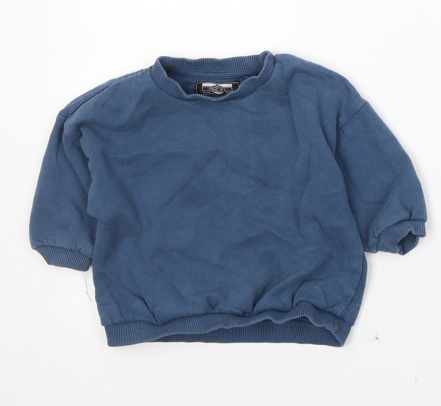 NEXT Girls Blue  Cotton Pullover Jumper Size 12-18 Months  Pullover
