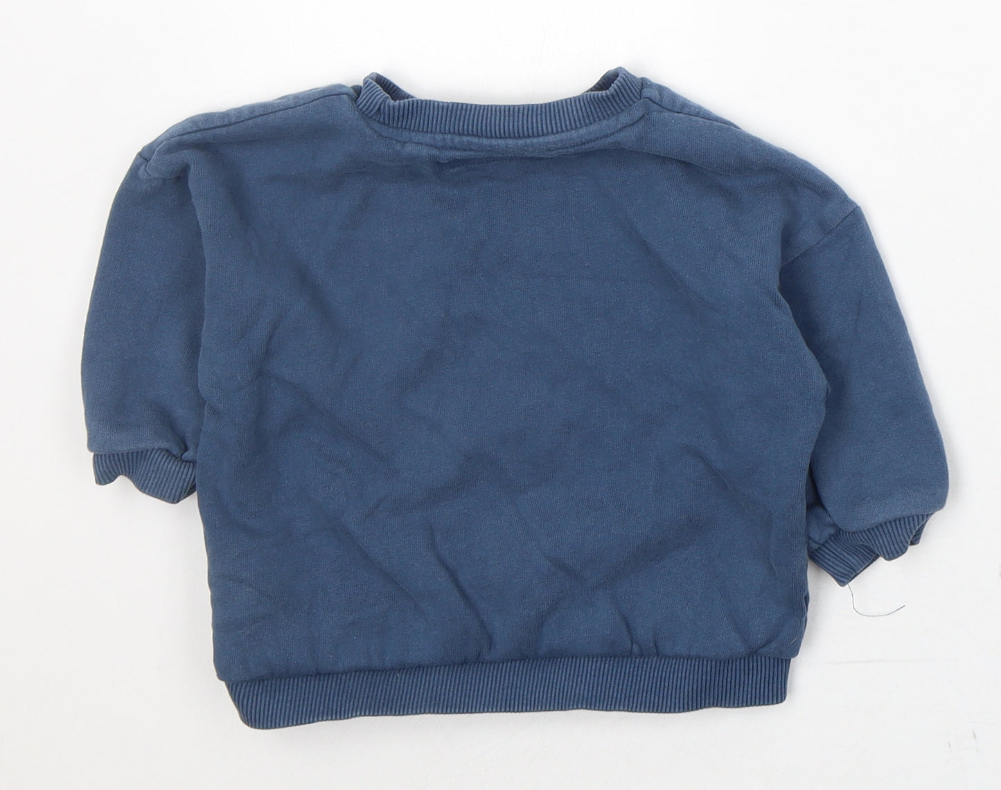 NEXT Girls Blue  Cotton Pullover Jumper Size 12-18 Months  Pullover