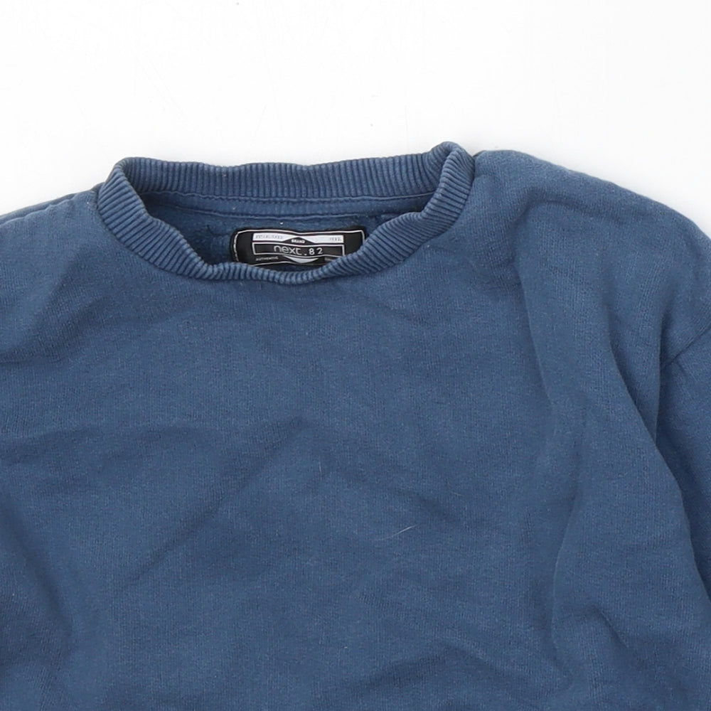 NEXT Girls Blue  Cotton Pullover Jumper Size 12-18 Months  Pullover