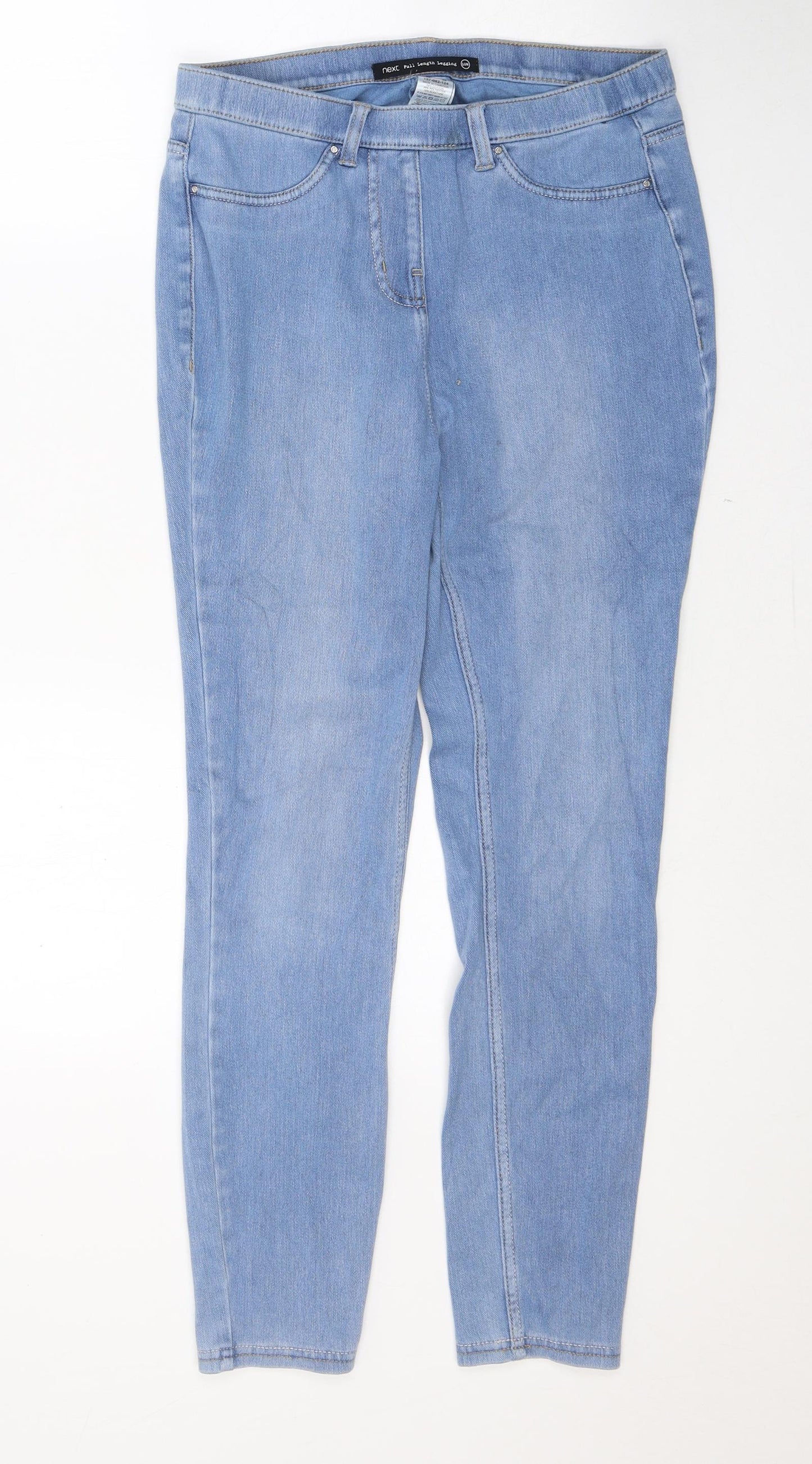 NEXT Womens Blue  Cotton Jegging Leggings Size 10 L26 in