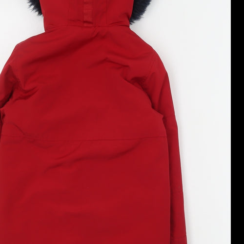 NEXT Boys Red   Puffer Jacket Coat Size 4-5 Years  Zip