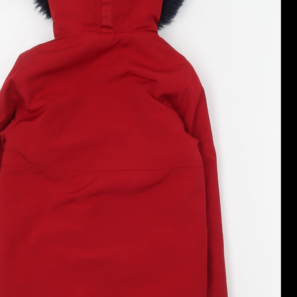 NEXT Boys Red   Puffer Jacket Coat Size 4-5 Years  Zip