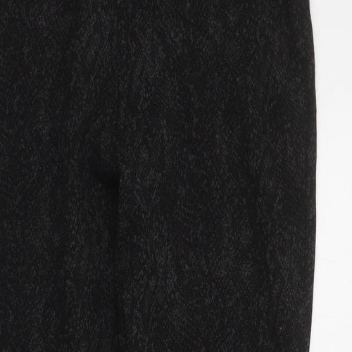 Marks and Spencer Womens Grey Animal Print Viscose Jogger Trousers Size 12 L26 in Regular  - Leggings