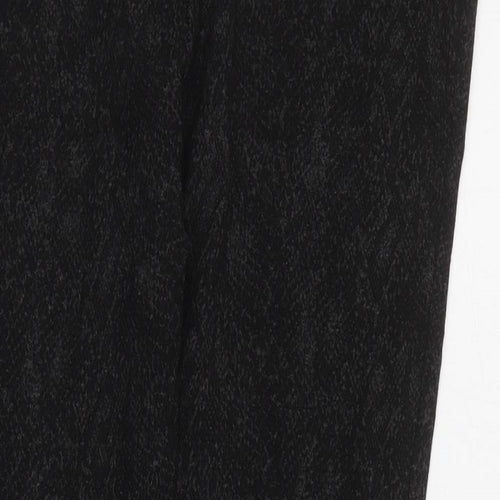 Marks and Spencer Womens Grey Animal Print Viscose Jogger Trousers Size 12 L26 in Regular  - Leggings