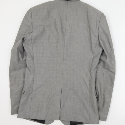 F&F Mens Grey  Polyester Jacket Suit Jacket Size M